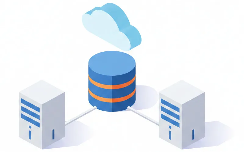 Diagrama de arquitectura servidor-base de datos para Moodle